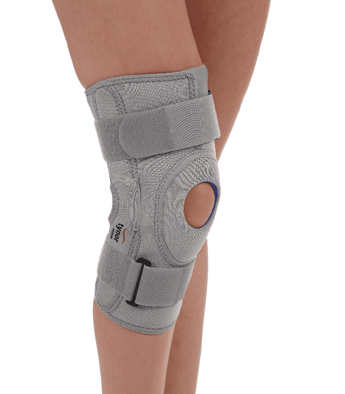 Hinged knee support